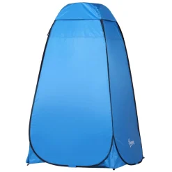 Outsunny - Tienda vestidor plegable 120x120x190 cm Azul* Juguetes De Verano