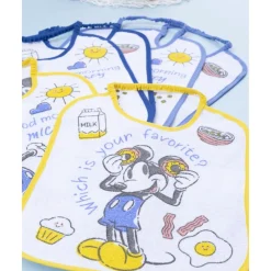 Prenatal Pack 6 baberos niño Disney Mickey (tamaño pequeño)