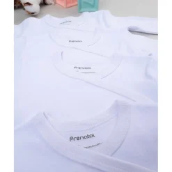 Prenatal Pack 5 bodies blancos con apertura lateral