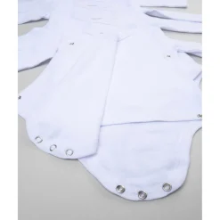 Prenatal Pack 5 bodies blancos con apertura lateral