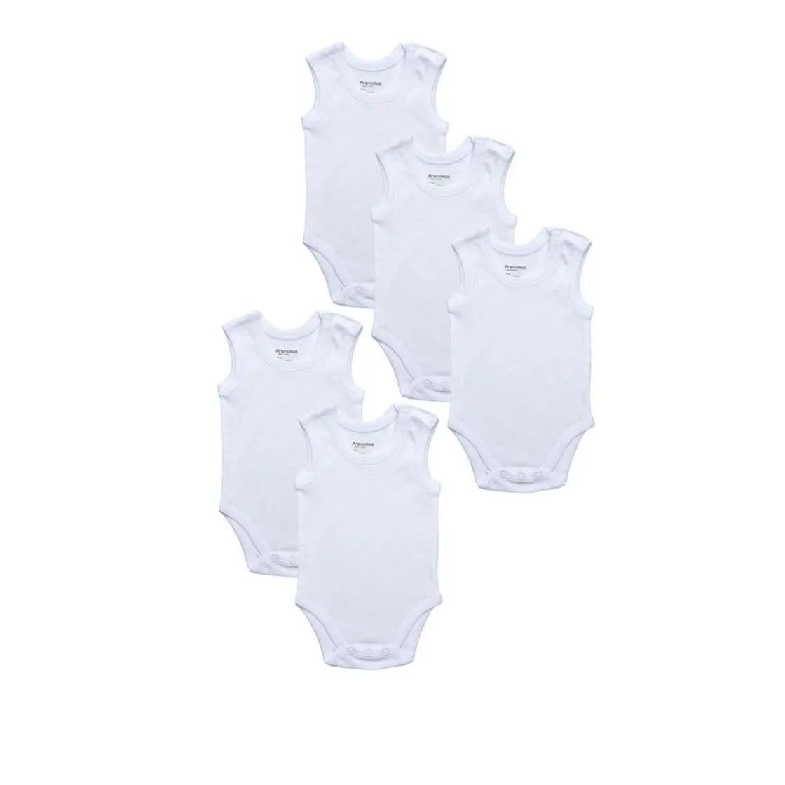 Prenatal Pack 5 bodies blancos sin mangas* Ropa Y Accesorios·Bodies|Recién Nacido·Ropa Y Accesorios
