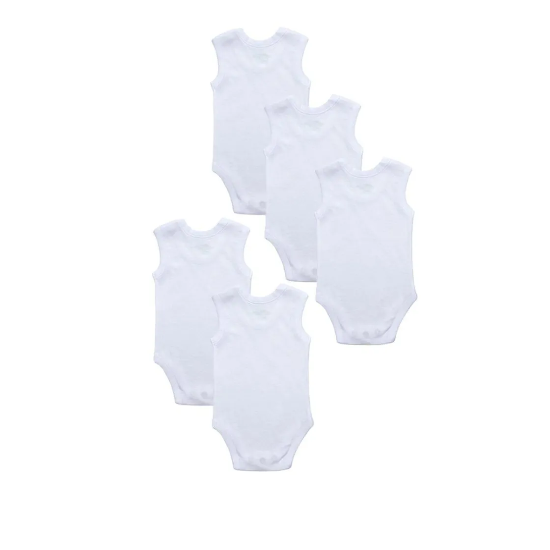 Prenatal Pack 5 bodies blancos sin mangas* Ropa Y Accesorios·Bodies|Recién Nacido·Ropa Y Accesorios