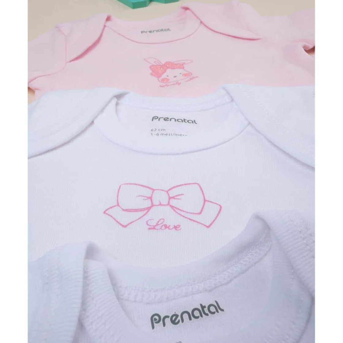 Prenatal Pack 5 bodies manga corta