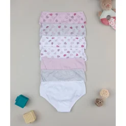 Prenatal Pack 7 braguita niña corazones