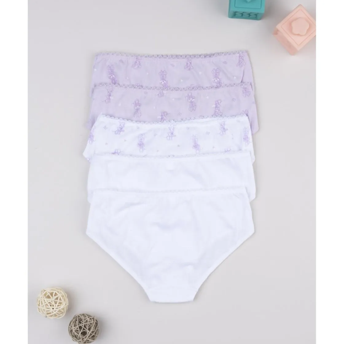 Prenatal Pack 5 braguitas niña Minnie