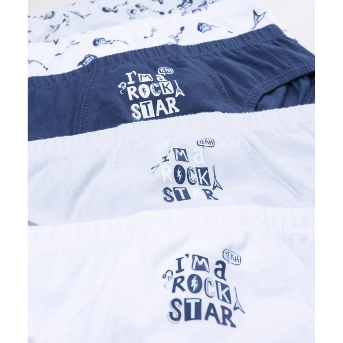 Prenatal Pack 5 braguitas niño rock* Descanso Y Ropa Interior·Infantil 2-10 Años