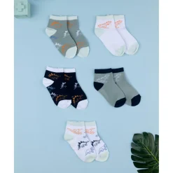 Prenatal Pack 5 Calcetines Bebé Niño Dinosaurios Coloridos* Calzado Y Accesorios·Accesorios Y Complementos