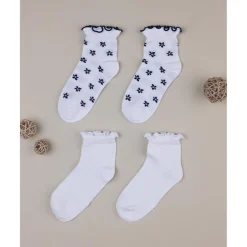 Prenatal Pack 2 calcetines cortos niña blanco/azul* Calzado Y Accesorios·Accesorios Y Complementos