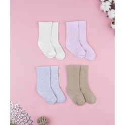 Prenatal Pack 4 calcetines hasta la pantorrilla niña