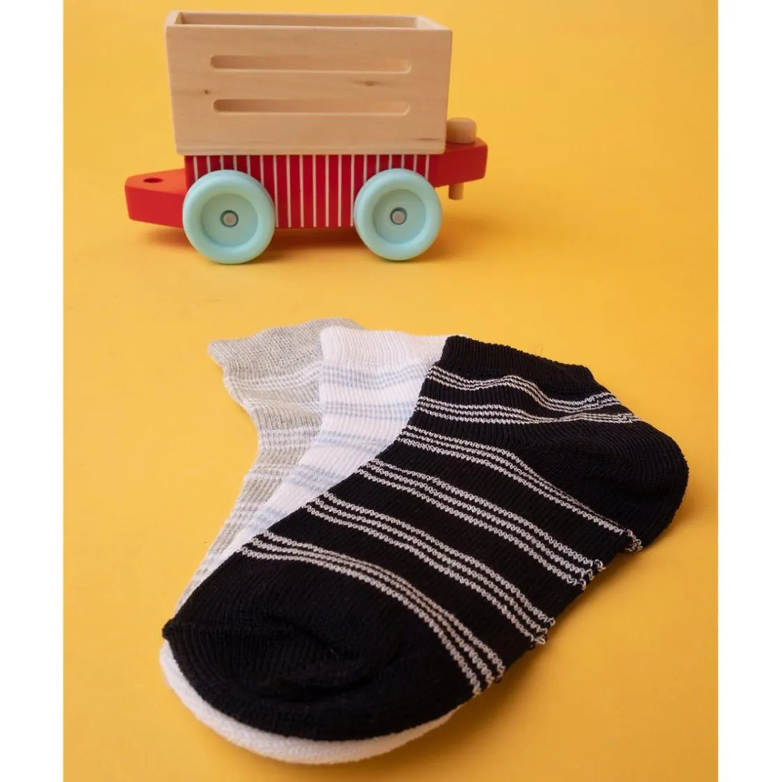 Prenatal Pack 3 calcetines niño a rayas
