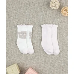 Prenatal Pack 2 calcetines para niña con bordados* Recién Nacido·Ropa Y Accesorios|Ropa Y Accesorios·Zapatos Y Calcetines