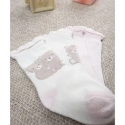Prenatal Pack 2 calcetines para niña con bordados* Recién Nacido·Ropa Y Accesorios|Ropa Y Accesorios·Zapatos Y Calcetines