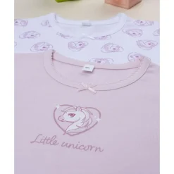 Prenatal Pack 2 camisetas interiores de unicornios para niña