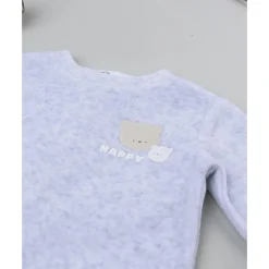 Prenatal Pack 2 conjuntos de bebé en terciopelo blanco y gris