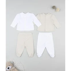Prenatal Pack 2 conjuntos de recién nacida blanco/beige* Recién Nacido·Ropa Y Accesorios|Ropa Y Accesorios·Conjuntos
