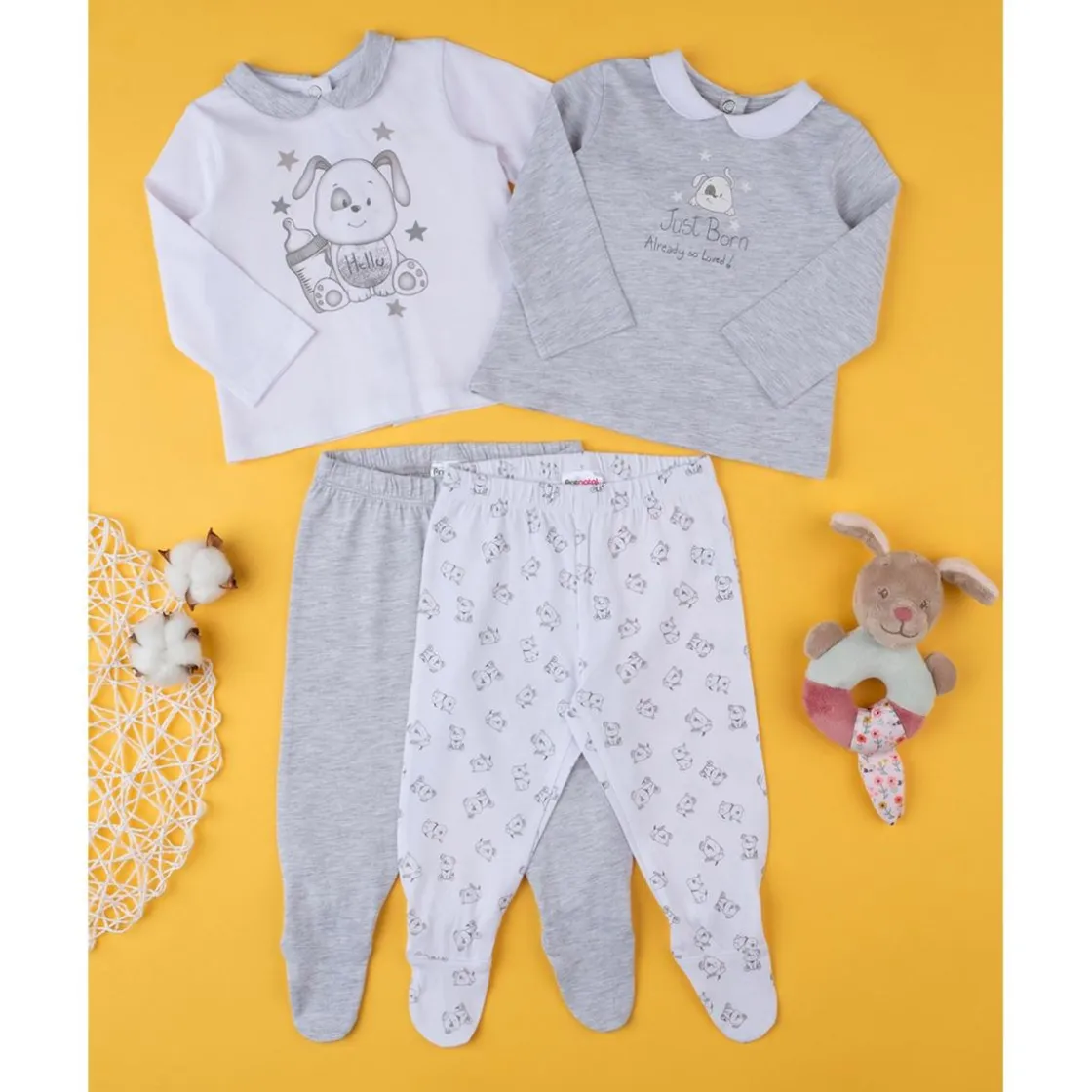 Prenatal Pack 2 Conjuntos Unisex Grey* Recién Nacido·Ropa Y Accesorios|Ropa Y Accesorios·Conjuntos