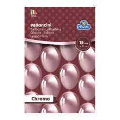 TOYS "R" US Pack 15 globos burdeos cromado