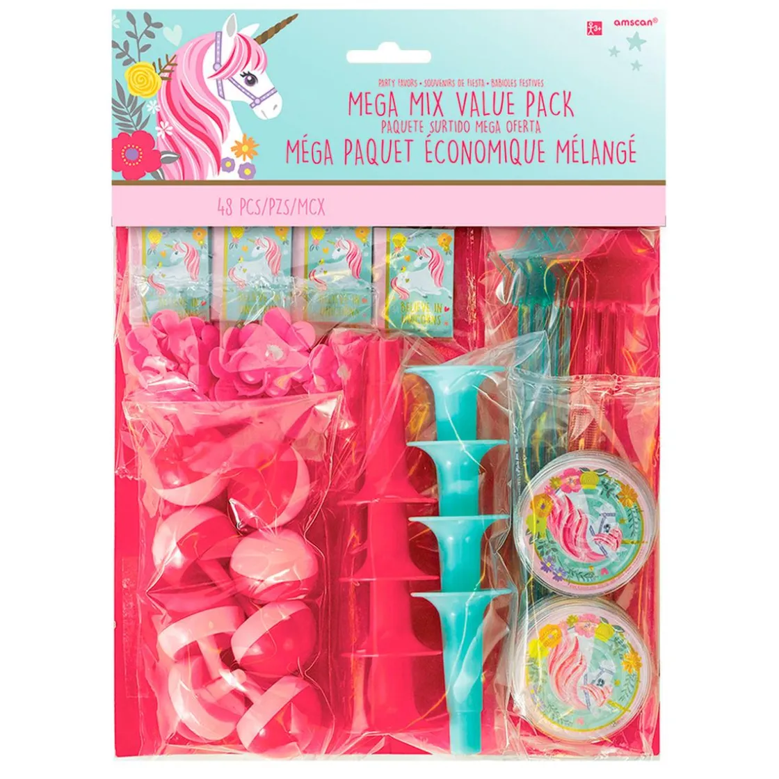 LIRAGRAM Pack 48 Juguetes de Unicornio