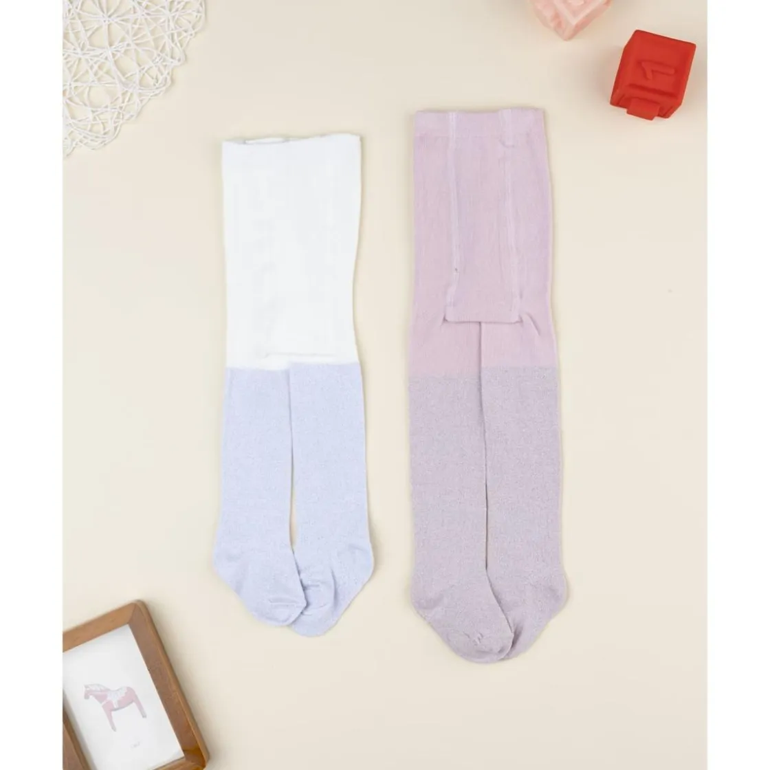 Prenatal Pack 2 leotardos de niña con hilo lurex* Calzado Y Accesorios·Accesorios Y Complementos