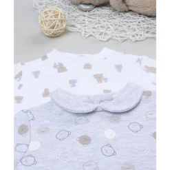 Prenatal Pack 2 peleles interlock de recién nacido blanco/gris* Ropa Y Accesorios·Peleles|Recién Nacido·Ropa Y Accesorios