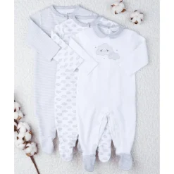 Prenatal Pack 3 peleles unisex 'gris'* Recién Nacido·Ropa Y Accesorios|Ropa Y Accesorios·Peleles