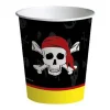 TOYS "R" US Pack 8 vasos ecológicos de cartón - Calavera Pirata