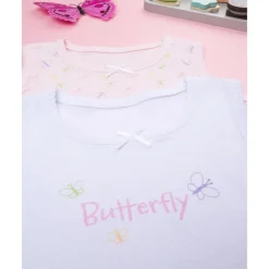 Prenatal Pack de 2 Bodies de Canalé Blanco/Rosa para Niña