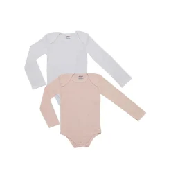 Prenatal Pack de 2 bodies de manga larga blanco y rosa* Descanso Y Ropa Interior·Bebé 3-36 Meses
