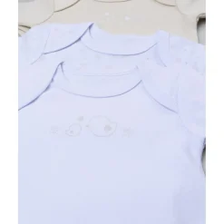 Prenatal Pack de 5 bodies para reciénita beige y blanco