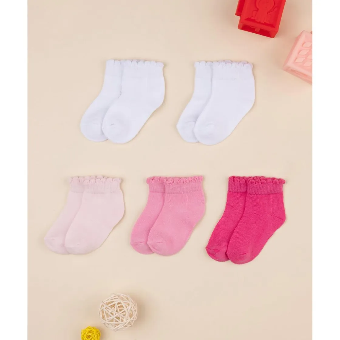 Prenatal Pack de 5 Calcetines Cortos para Niña* Calzado Y Accesorios·Accesorios Y Complementos