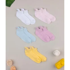 Prenatal Pack de 5 calcetines cortos coloridos para niña – arcoíris