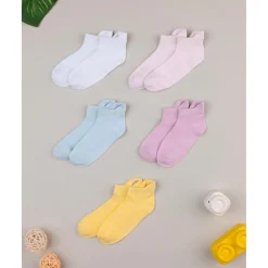 Prenatal Pack de 5 calcetines cortos coloridos para niña – arcoíris