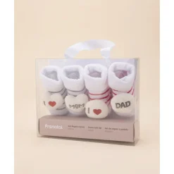 Prenatal Pack de 2 Calcetines "Love" para Recién Nacido