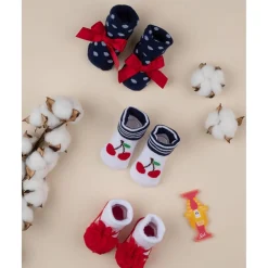 Prenatal Pack de 3 Calcetines Niña "Lunares"