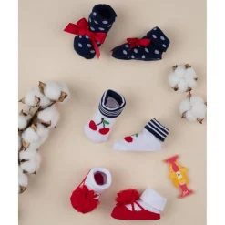 Prenatal Pack de 3 Calcetines Niña "Lunares"