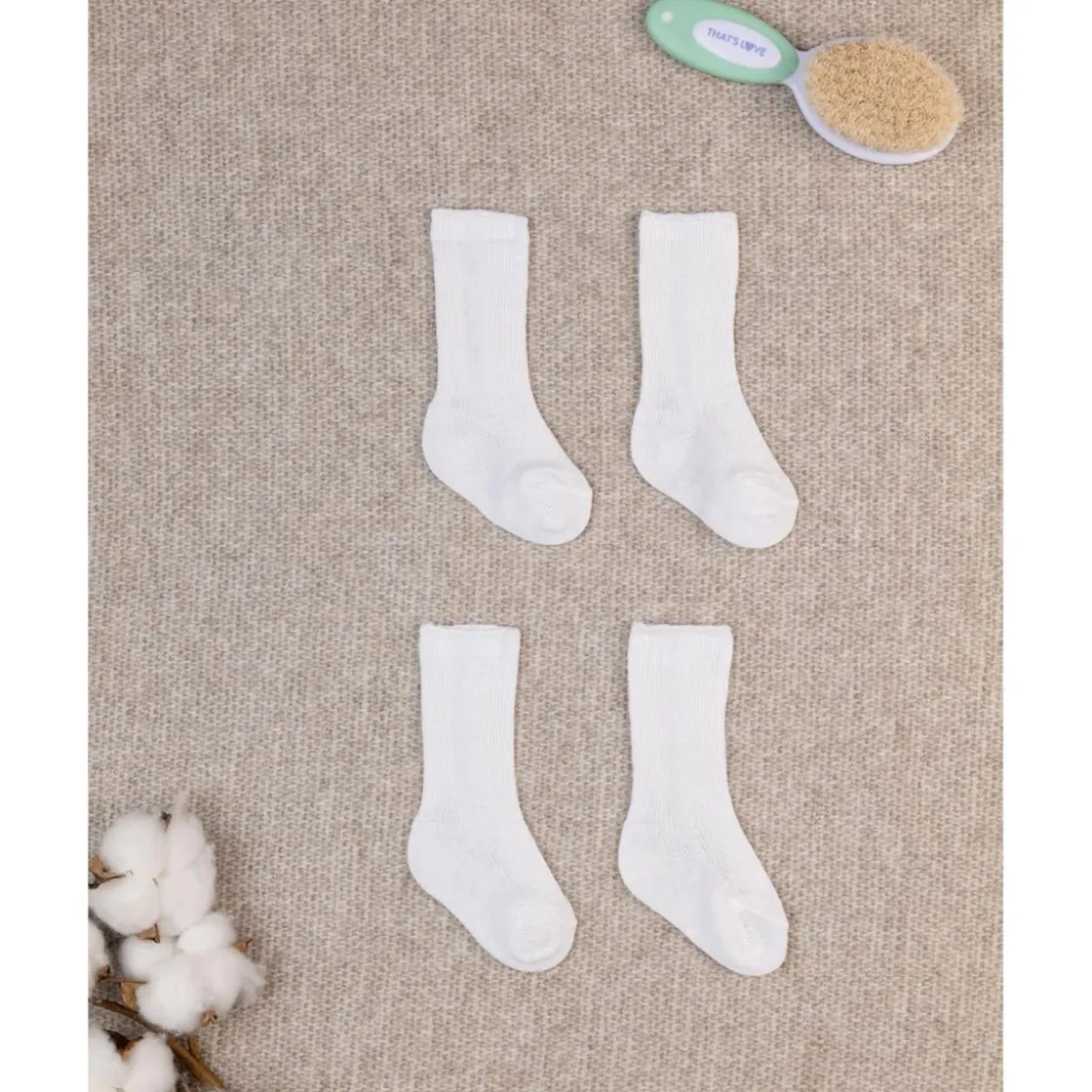 Prenatal Pack de 2 calcetines primeros días en lana y poliéster suave