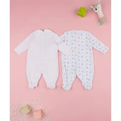 Prenatal Pack de 2 pijamas de chenilla para bebé niña