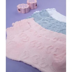 Prenatal Pack x3 calcetines niña cortos de algodón* Calzado Y Accesorios·Accesorios Y Complementos