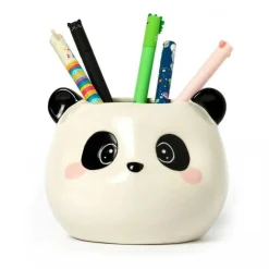 TOYS "R" US Panda - Portalápices de cerámica tema Panda, escritorio, pintado a mano ㅤ