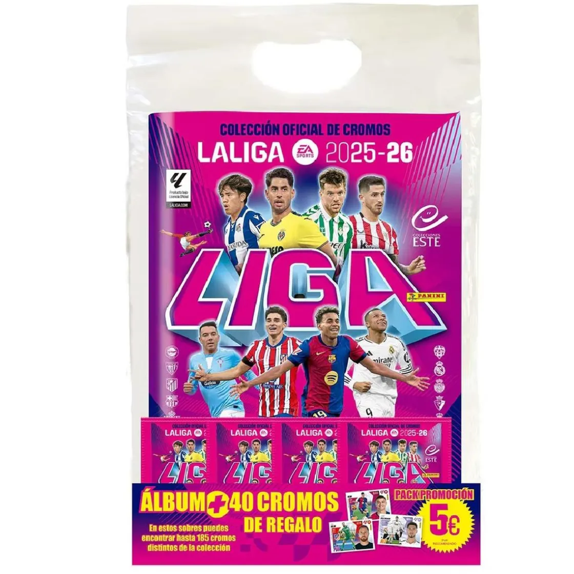 PANINI - Starter Pack Álbum + 5 Sobres La Liga 2025-2026