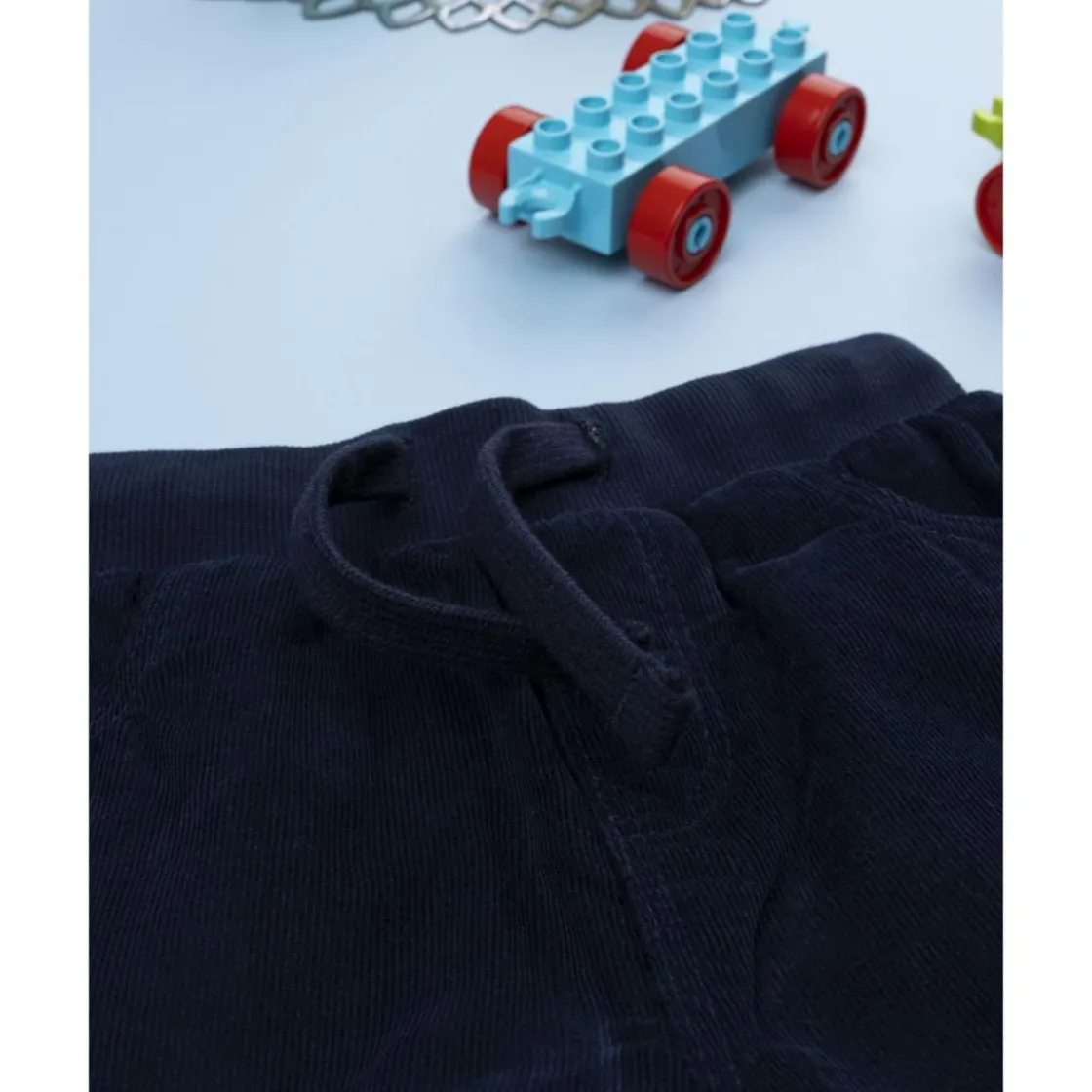 Prenatal Pantalón azul de felpa ligera niño