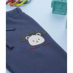 Prenatal Pantalón azul felpado para niño