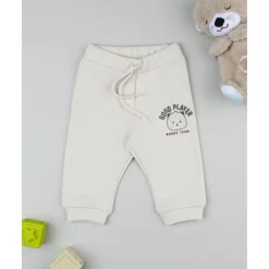 Prenatal Pantalón beige con estampado para niño