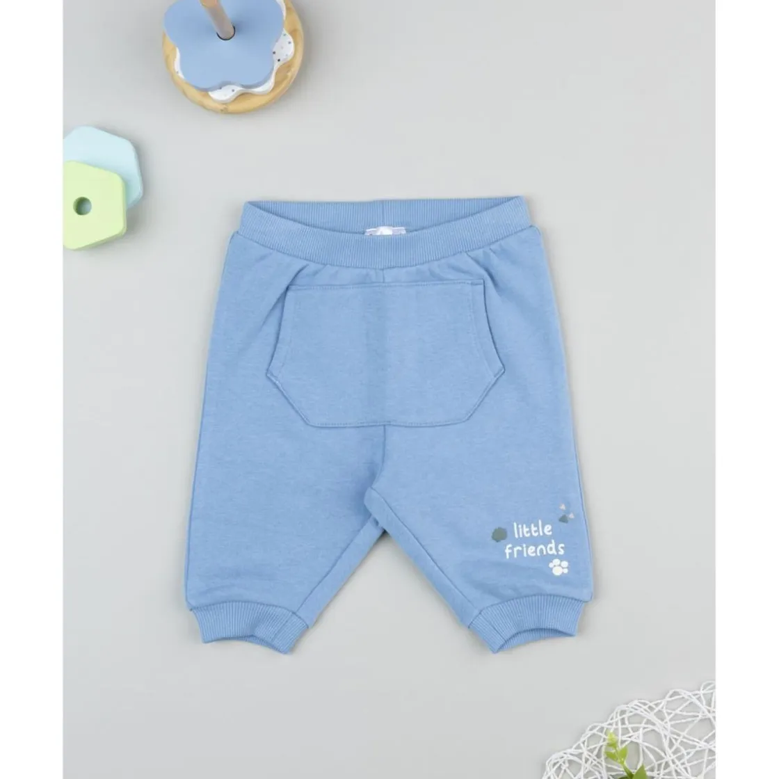 Prenatal Pantalón de felpa azul claro para niño* Recién Nacido·Ropa Y Accesorios|Ropa Y Accesorios·Pantalones Y Petos