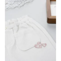 Prenatal Pantalón de pana blanco para niña