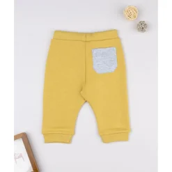 Prenatal Pantalón felpado amarillo "Dinosaur" para niño