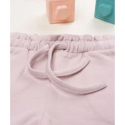 Prenatal Pantalón niña rosa con cintura fruncida