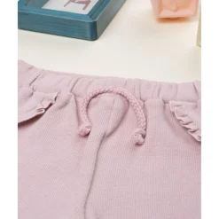 Prenatal Pantalón niña rosa en punto suave