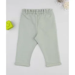 Prenatal Pantalón niña verde con corazón bordado