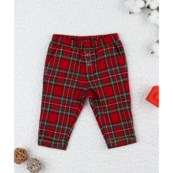 Prenatal Pantalón niño tartán rojo con forro de algodón* Recién Nacido·Ropa Y Accesorios|Ropa Y Accesorios·Pantalones Y Petos